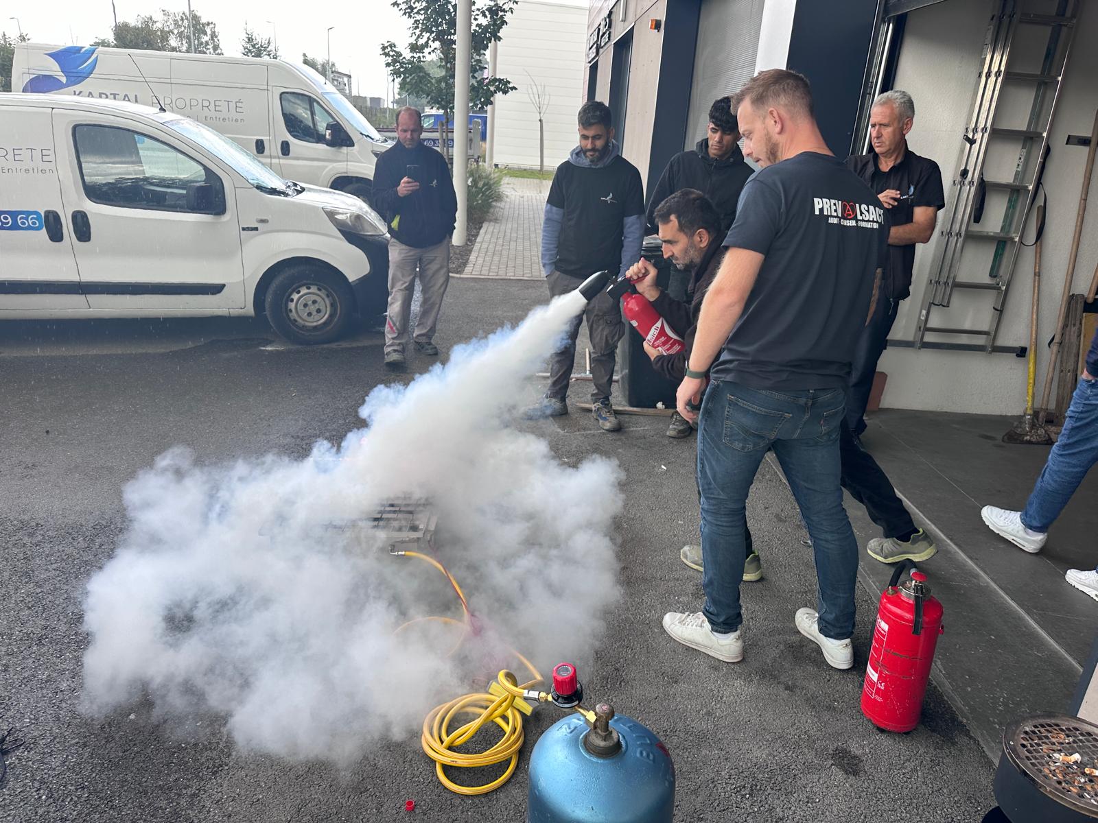 Formation incendie et secourisme société de nettoyage Strasbourg